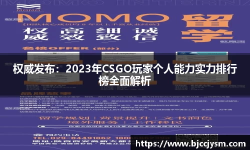 权威发布：2023年CSGO玩家个人能力实力排行榜全面解析